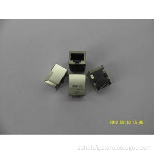 10/100base Tab Down SMT RJ45 Single Port with receiver filt